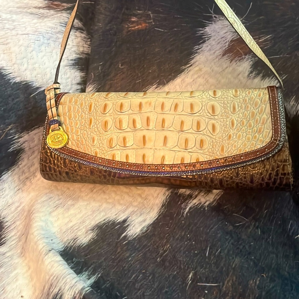 Brahmin purse, very unique! 3 shades in one bag! EUC